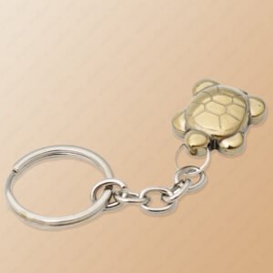 The Coastal Guardian: The Polished Turtle Key Chain