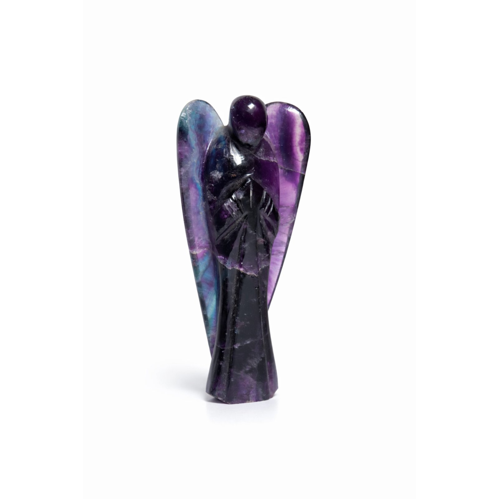 Amethyst Crystal Angel Pocket Fingurines-5cm - Image 2