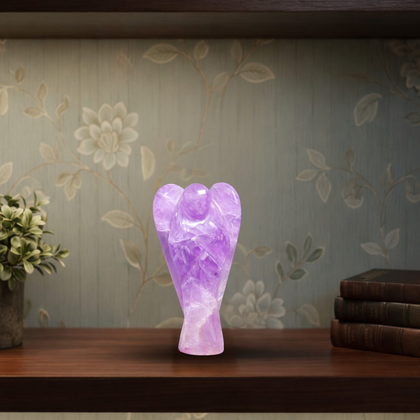 Amethyst Guardian Angel Fingurine- 10cm