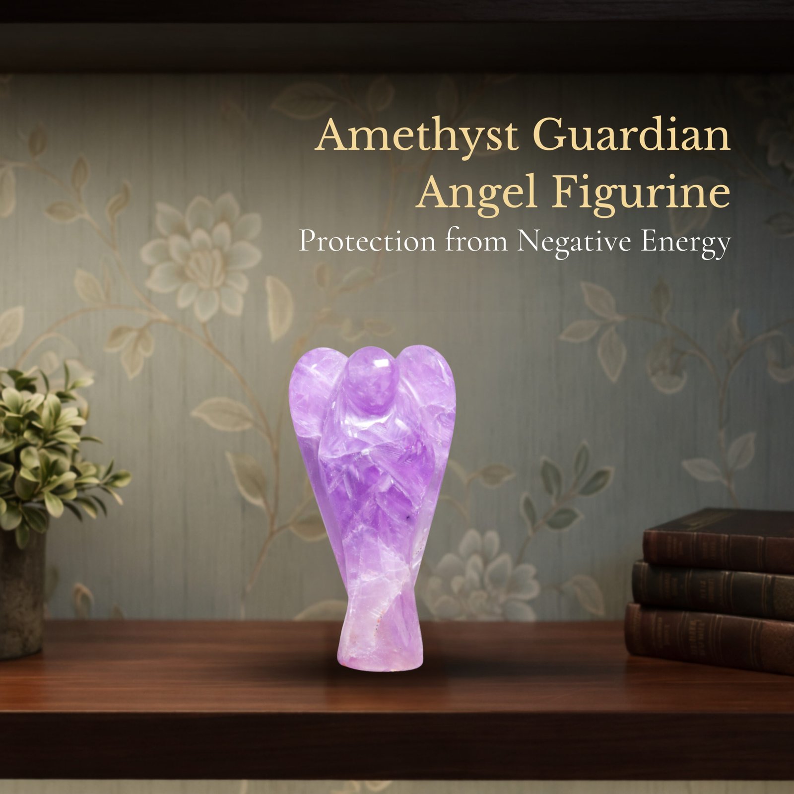 Amethyst Guardian Angel Fingurine- 10cm - Image 3