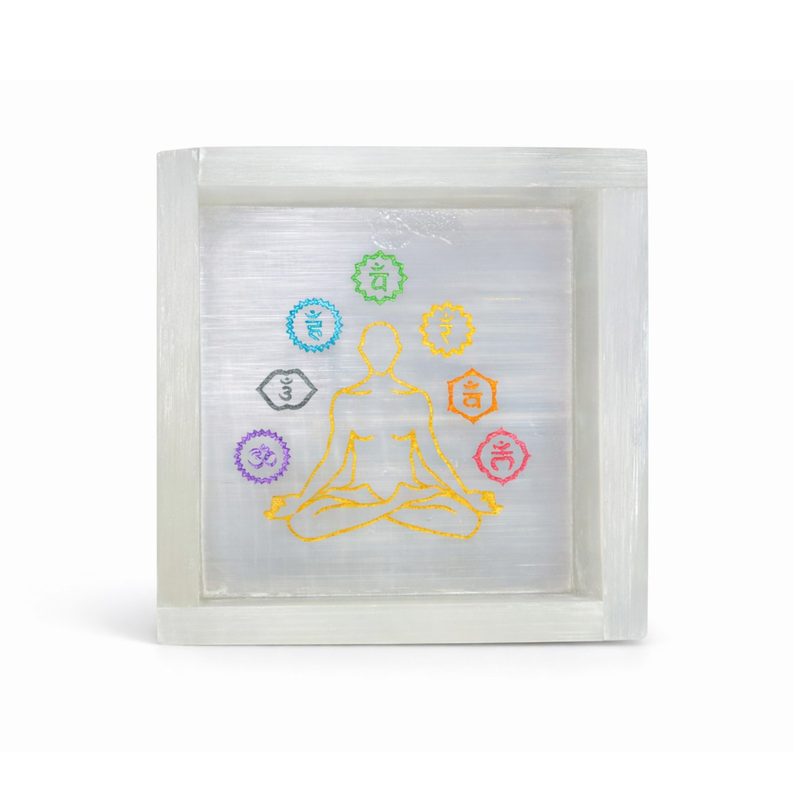 Selenite Tray with 7 Chakra Engraving - Image 2