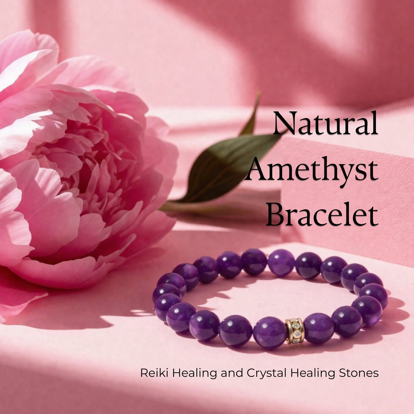 Natural Amethyst Bracelet - Image 3