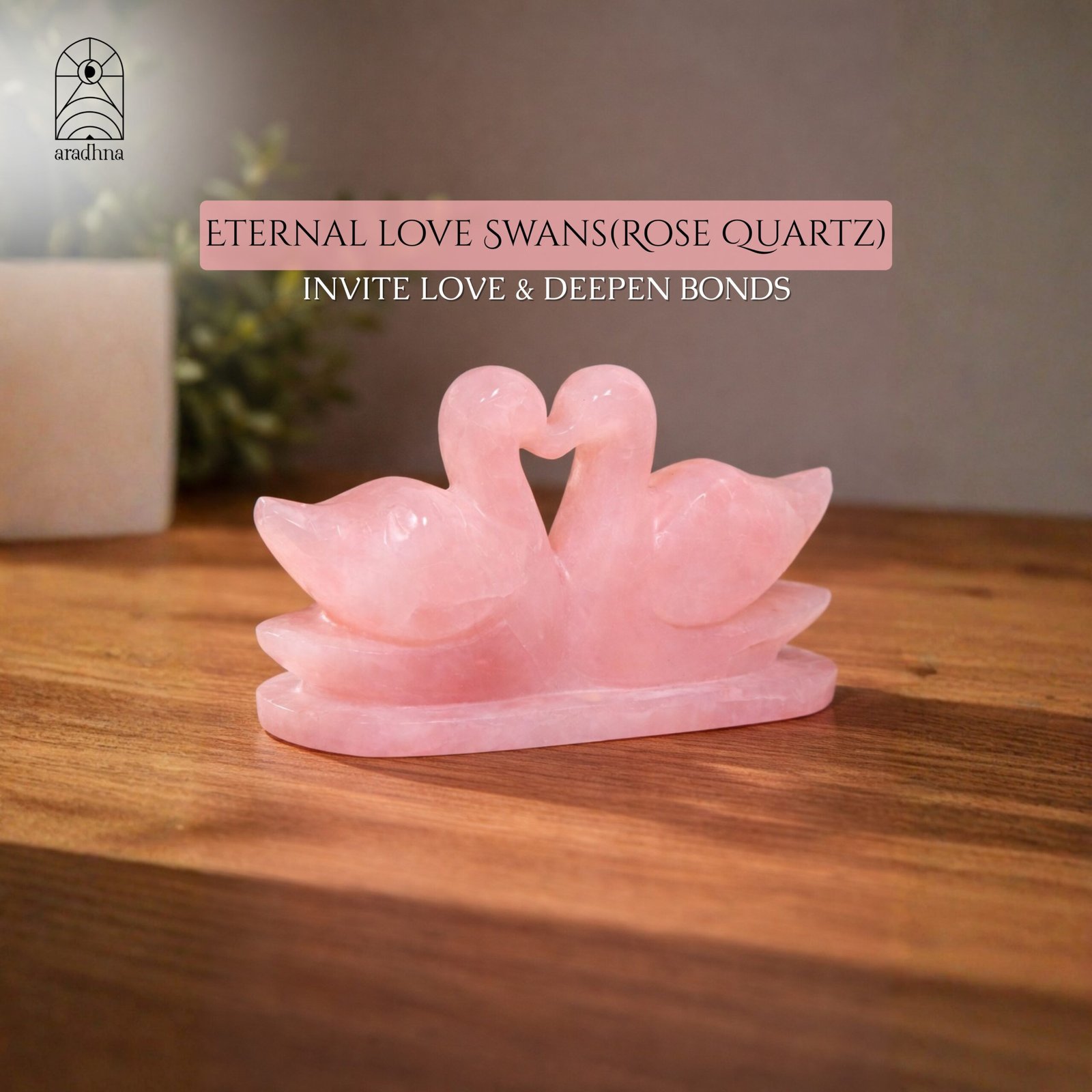 Eternal Love Swans (Rose Quartz) - Image 6