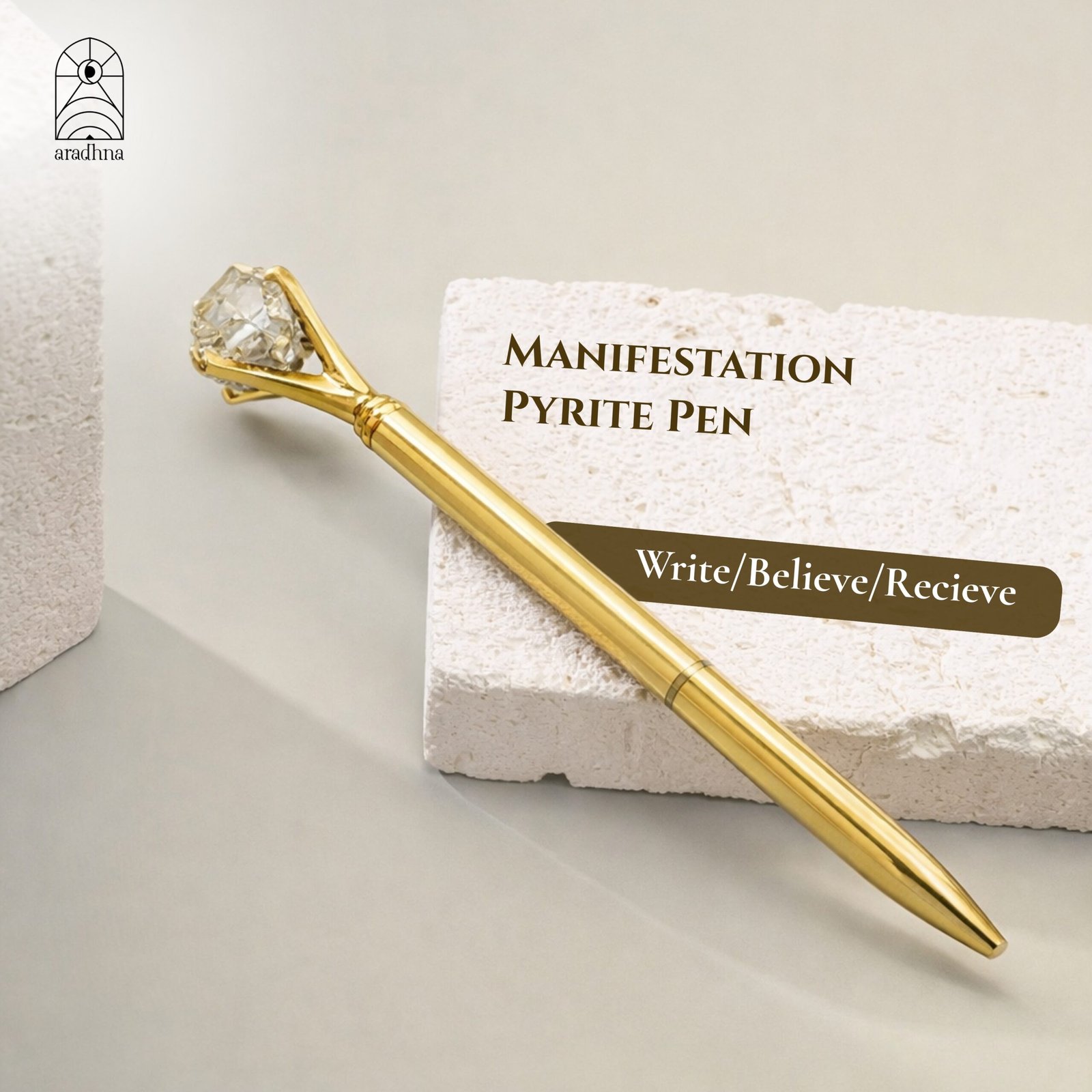Manifestation Pyrite Pen-Golden Color - Image 4